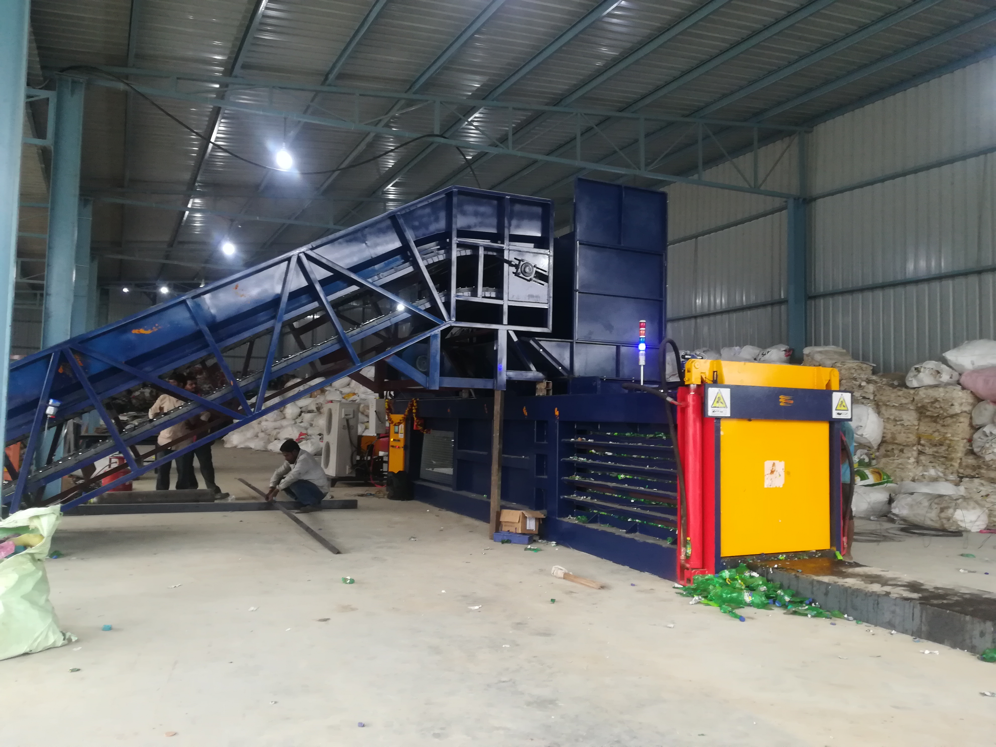 Waste Tire Baler Waste Tyre Bale Machine