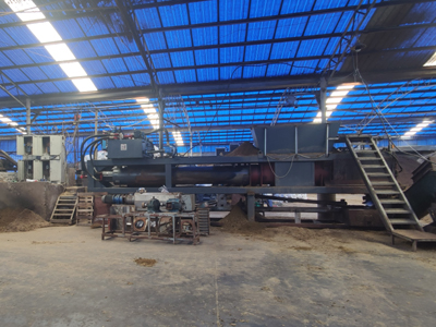 Cow Dung Dewatering Press Machine