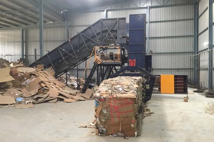 Cardboard Recycling Baler Machine