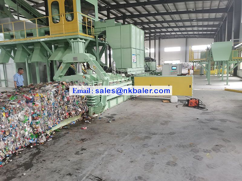 Horizontal Baling Machine For Plastic