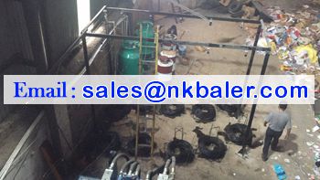 Newspaper Horizontal Baler Machine