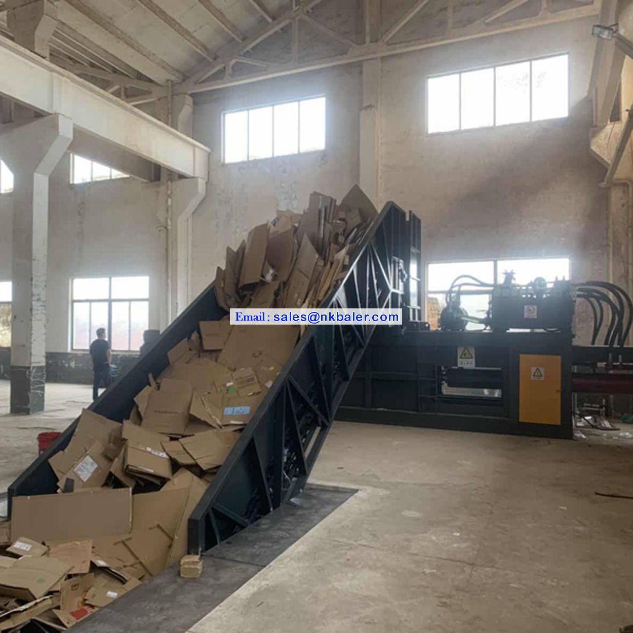 Waste Cardboard Baler OCC Paper Baling Machine