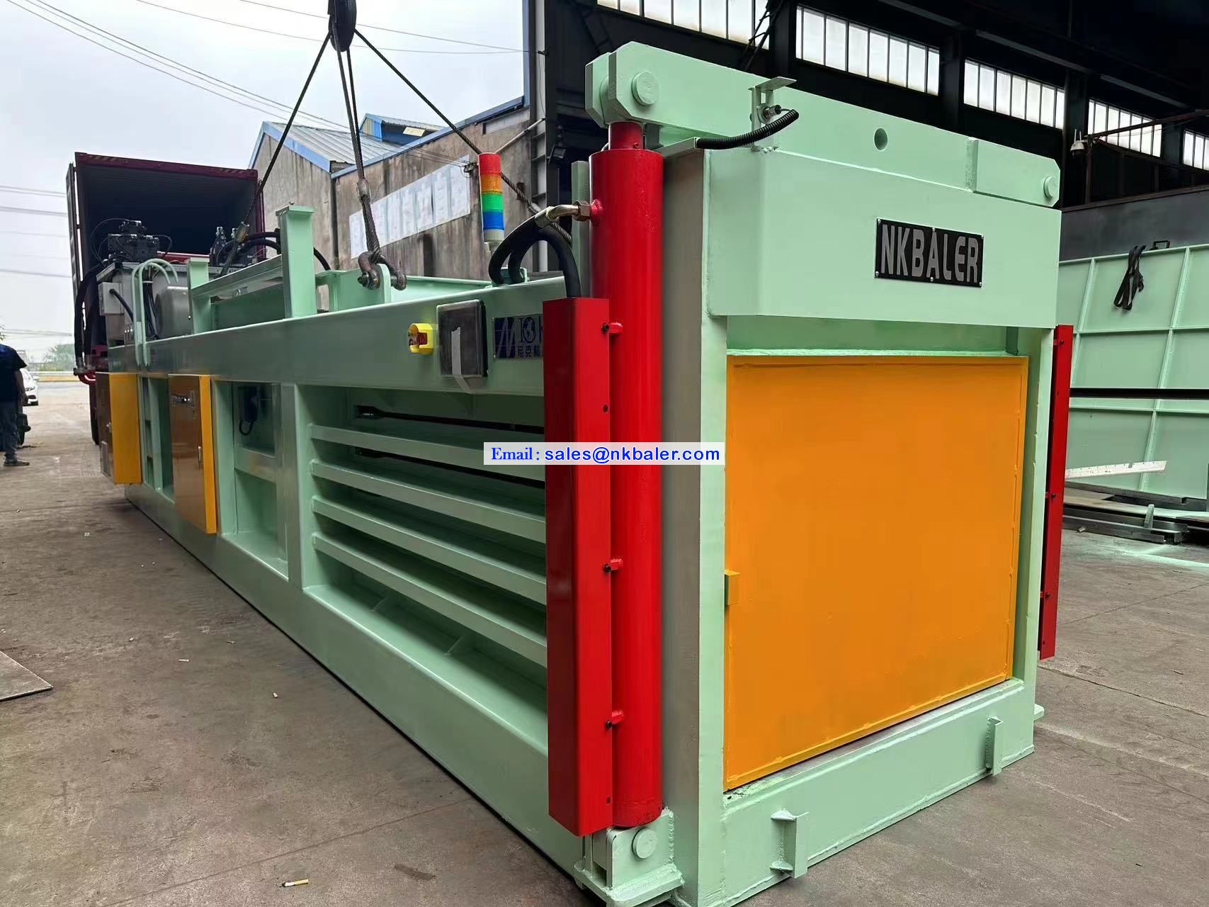 High-Efficiency Plastic Horizontal Baling Machine